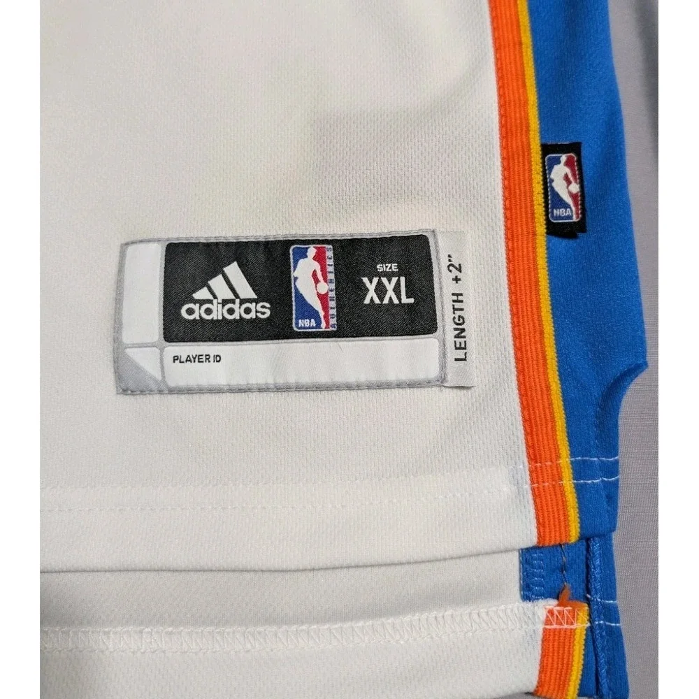 Adidas Kevin Durant OKC Thunder Jersey Mens XXL +2 White Swingman NWT NBA